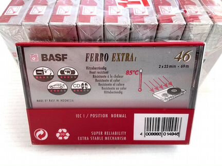 Аудиокассеты кассеты Basf Ferro Extra I 46 -Normal