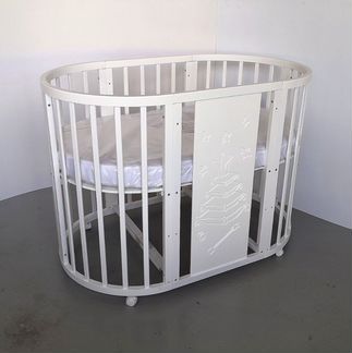 Детская кроватка круг/овал 