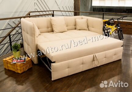 Диван Софт Клюква бежевый