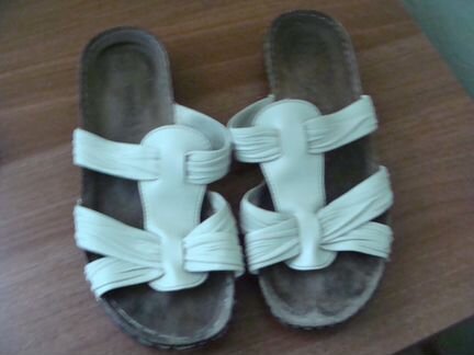Шлепки натуральная кожа размер 36-36 5