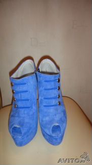 Ботильоны замша Италия