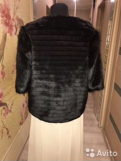 Эксклюзивный вечерний полушубок эко - мех