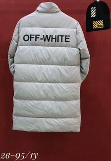 Парка off white зимняя