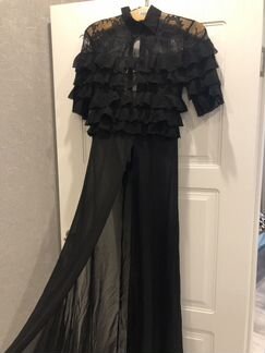 Накидка платье с брюками