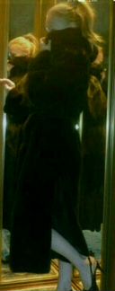 Шуба норковая черная