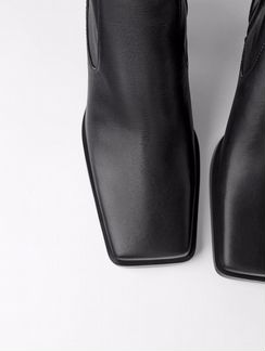 Кожаные ботильоны Zara