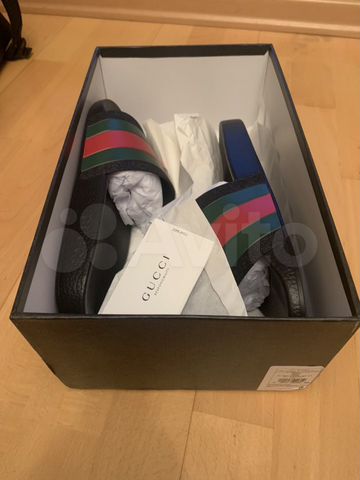 gucci flip flops box