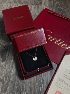 Серьги Cartier amulette перламутр