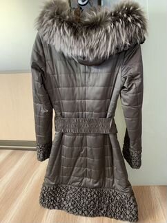 Пуховик Mio Oro размер S зима натуральный мех зима