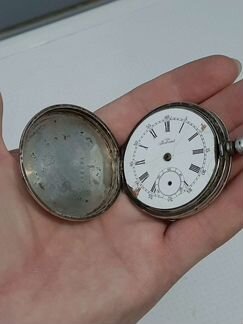 Карманные часы серебро 19 век Tobias серебро 84про