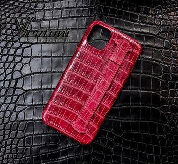 Чехол на iPhone 11 pro XS айфон из кожи крокодила