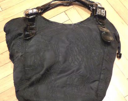 Сумка женская чёрная на молнии F&R