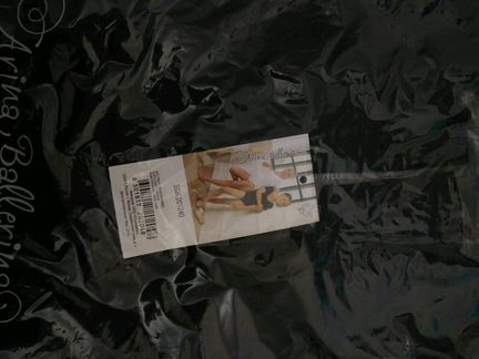 Новый Купальник боди чёрный/белый Aрина балерина