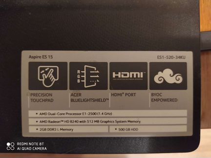 Ноутбук Acer Aspire ES1-520 ES1-520-34KU