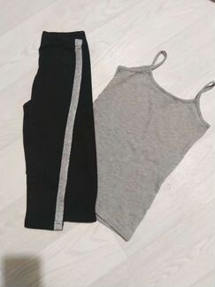 Комплект для девочки лосины и майка