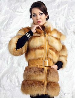 Жилет/шуба из меха лисы XS