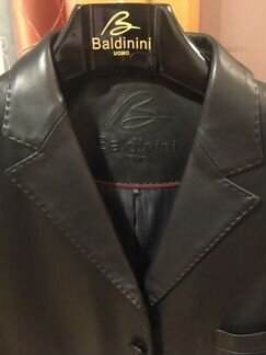 Кожаная куртка Baldinini, новая,56 размер