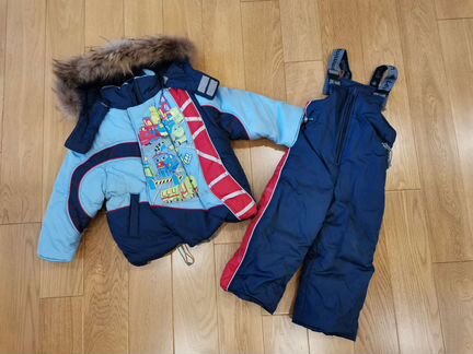 Костюм зимний (р-р 86-92, б/у)