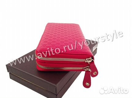 Женский кожаный кошелек, клатч Gucci арт.2002