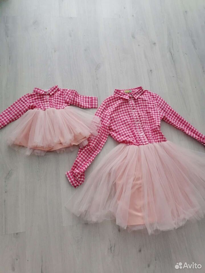 Платье на маму и дочку 89005344324 купить 1