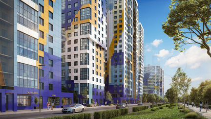 1-к квартира, 42.2 м², 4/25 эт.