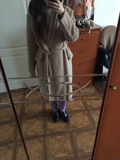 Пальто цвета camel MaxMara, альпака шерсть