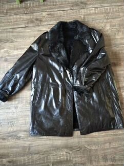 Кожаная куртка на меху