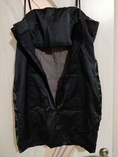 Чёрное платье мини со стразами 48 размер L