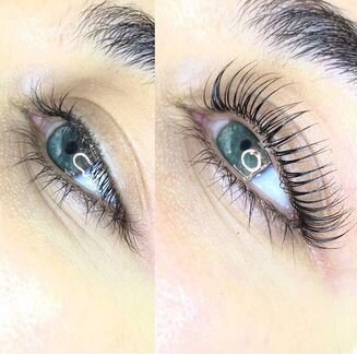 Ламинирование ресниц + стрейченг ресниц и бровей