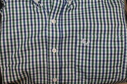 Рубашка Fred Perry зеленая клетка