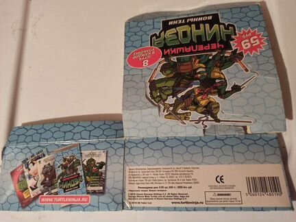 Блок от карточек Черепашки-ниндзя. Войны тени