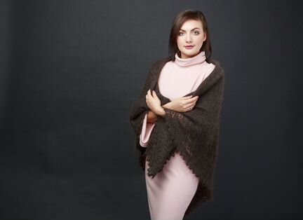 Пуховая шаль 