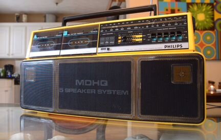 GhettoBlaster Philips D8304 Boom Box Vintage 80s