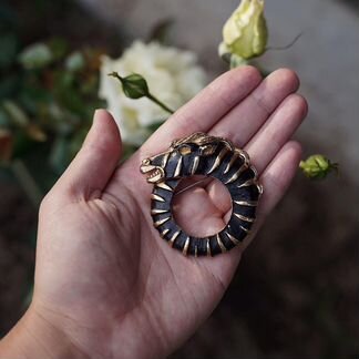 Брошь зебра Richelieu, США, 1983 год