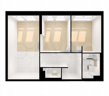 2-к квартира, 53.1 м², 26/33 эт.