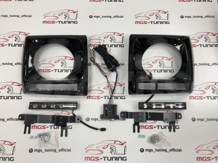 Очки черные диоды Mercedes G-class w463 черные