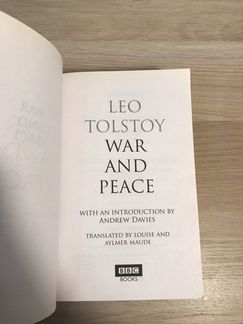 War and peace, Leo Tolstoy book, Война и мир на ан