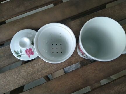 Чашка с заварочным блоком. 200 мл