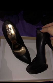 Чёрные лодочки gucci