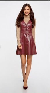 Сарафан кожаный с этикеткой