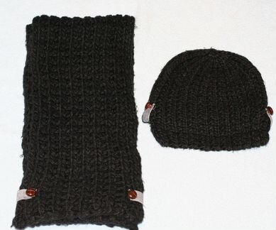 Комплект шапка + шарф