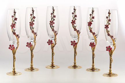 Бокалы для шампанского эксклюзив, Златоуст
