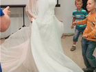 Платье свадебное (после химчистки, не венчанное)