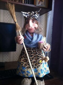 Кукла ручной работы оберег Баба Яга