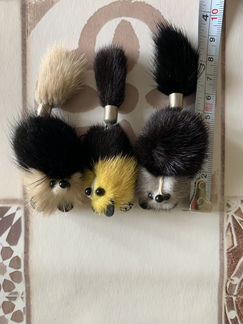 Брелки из натурального меха