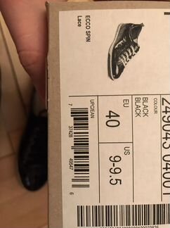 Ботинки ecco размер 40 кожа