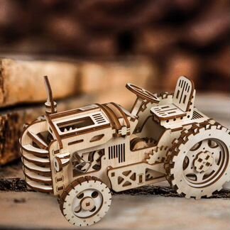 Конструктор из дерева Robotime Трактор, 135 элементов (LK401)