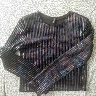 Толстовка бархат с пайетками