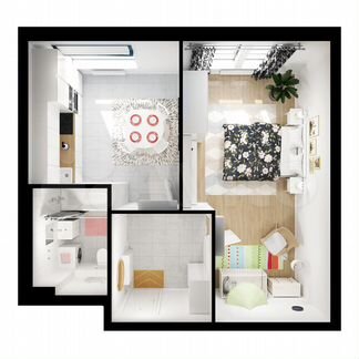1-к квартира, 42.4 м², 20/31 эт.