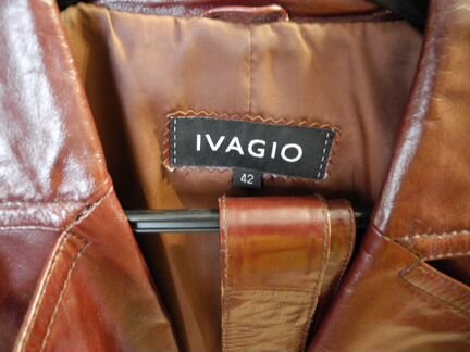 Кожаная куртка-пиджак произ. Италия, (ivagio)